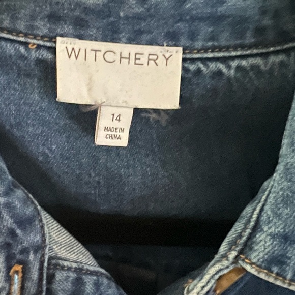 Witchery denim dress size 14 - Picture 3 of 3